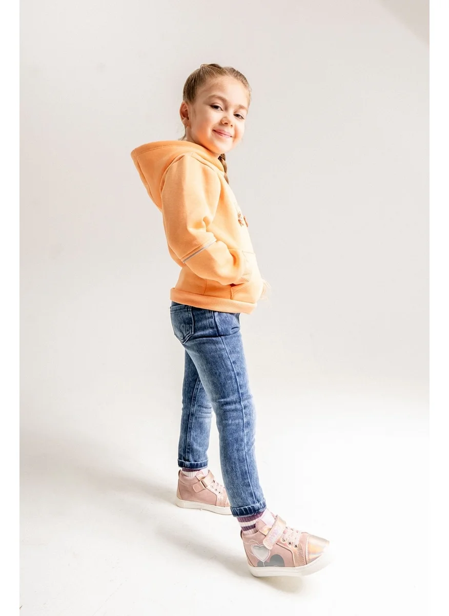 Mnpc Girl Pink Genuine Leather Anatomical Casual Boots