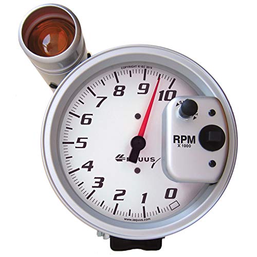 Equus E5080 5" Tachometer 10K RPM White Dial & Shift Light - Image 1