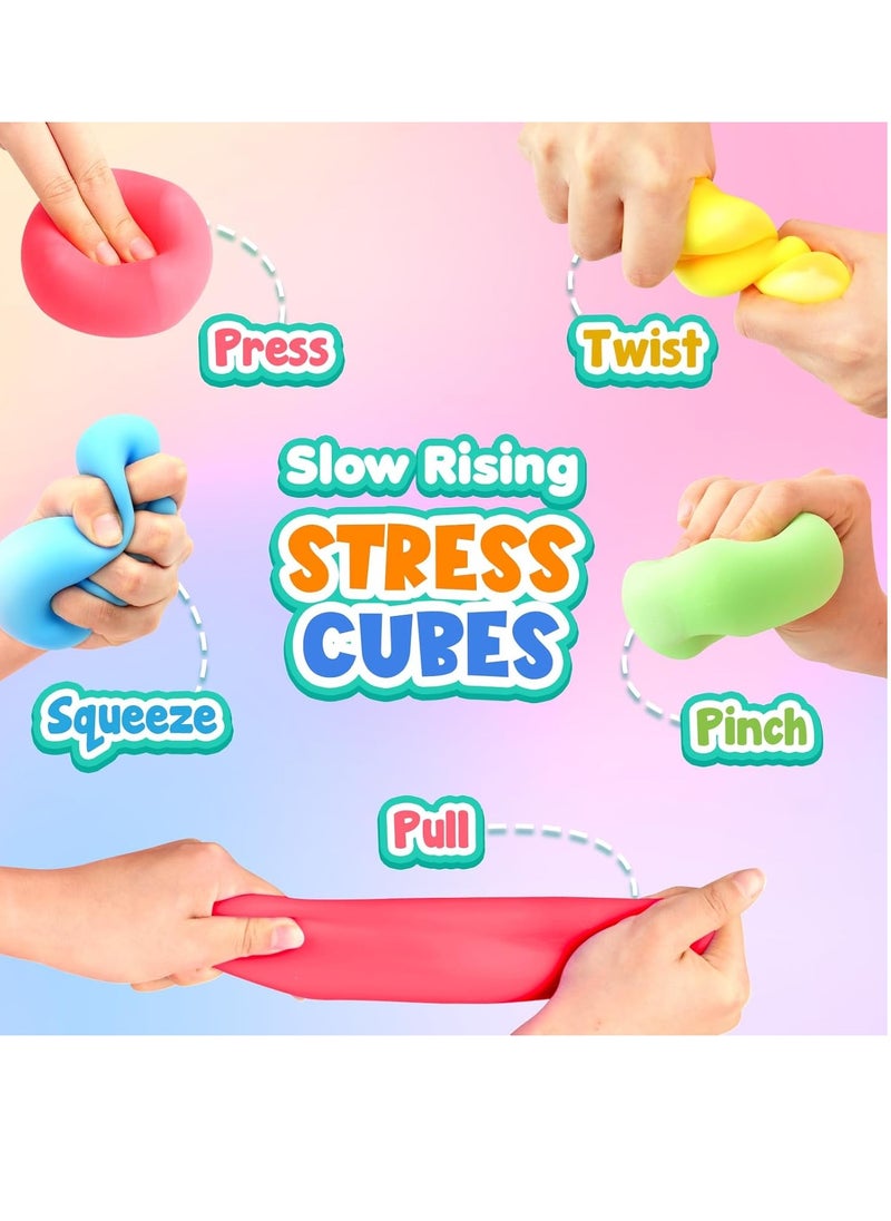 Stress Cube Fidget Toys for Kids,4 Pack Squeeze Stress Balls Stress Relief Toys for Anxiety - Squishy Balls Sensory Fidget Toys for Kids Adults Autism in Classroom Office Party - pzsku/Z4C3BCEAE548F224DC093Z/45/_/1725296735/6d115b6e-9094-47f2-abcd-2b40b86c4305