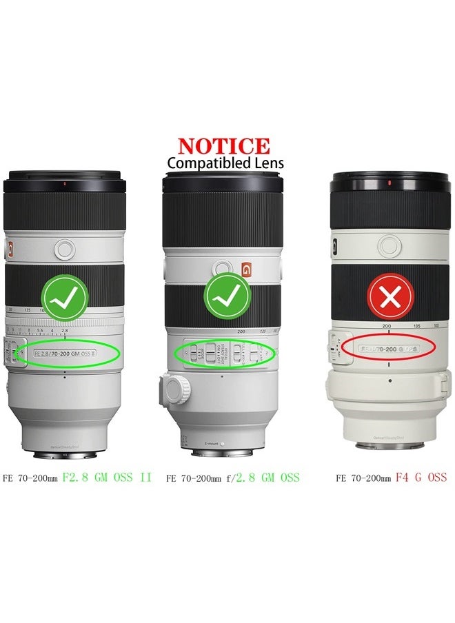 HUIPUXIANG 77mm Lens Cap Cover Compatible with Sony FE 24-105mm F4 G OSS(SEL24105G/2),FE 70-200mm F2.8(Not for F4) GM OSS II,FE 70-200mm f/2.8 GM OSS,HUIPUXIANG [2 Pack] 