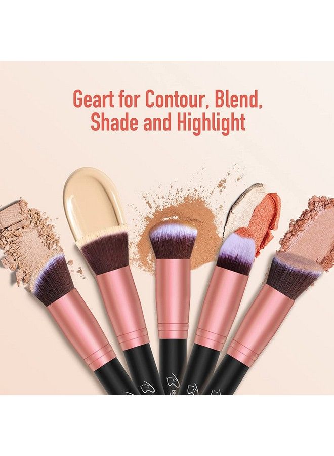 BESTOPE PRO Makeup Brushes Makeup Brush Set 16 Pcs Bestope Pro Premium Synthetic Foundation Concealers Eye Shadows Make Up Brusheyeliner Brushes(Rosegold) - Image 4