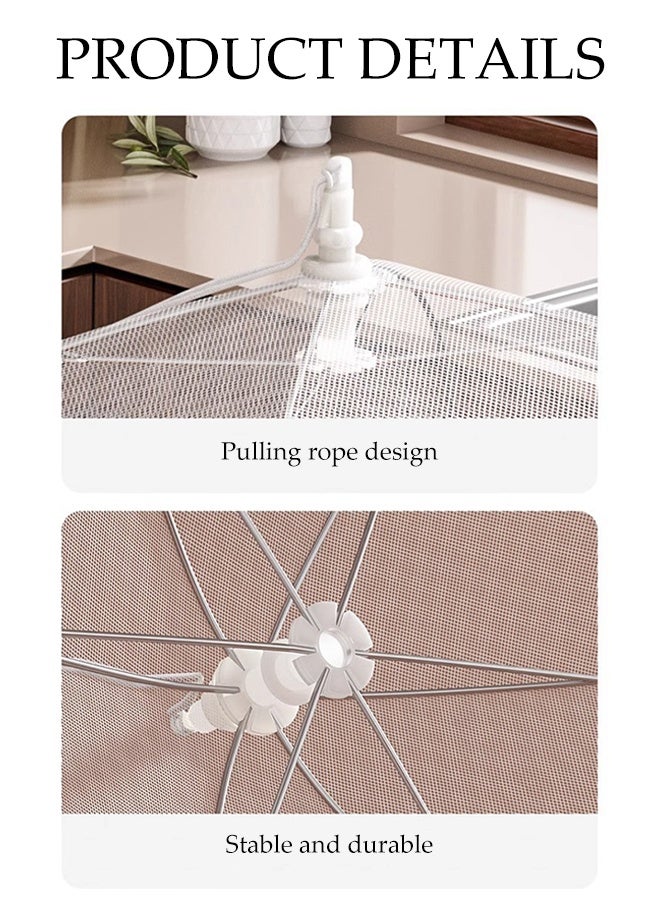 DUNISO Food Tent Covers，Foldable Mesh Food Cover，Reusable Food Net Cover,Keep Flies, Bugs, Mosquitoes Away，for Indoors，Outdoors, Parties, Picnics, BBQs,Kitchen,60*40cm - Image 5