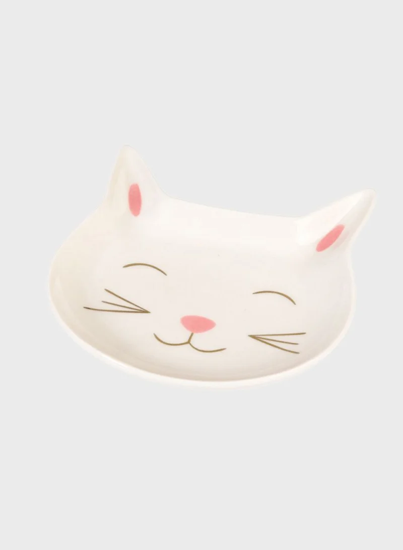 Rex London Trinket Tray - Cat Face