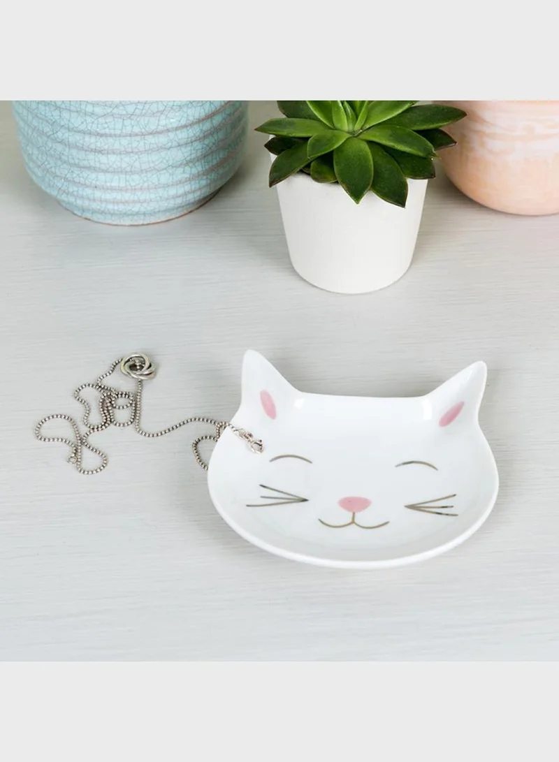 Rex London Trinket Tray - Cat Face