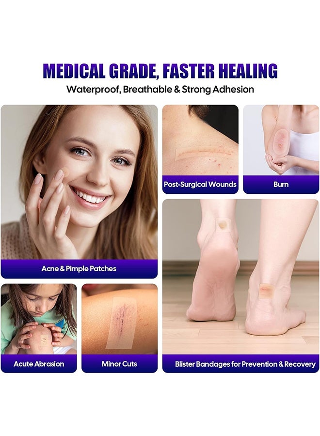 GD Medical‑Grade Hydrocolloid Dressing Roll Large Cut‑to‑Size Hydrocolloid Bandage Roll for Wound Care - Breathable Absorbent Wound Care Dressing for Blister Prevention, Blemish Cover, Home First‑Aid Daily Skin Protection (5cm*1.5m) - Image 3