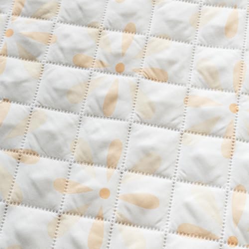 House of Quirk 'Mughal Series' Printed Quilted Sofa Cover for 1/2/3/4 Seater – Anti-Slip, Washable Couch Protector Slipcover (Two Seater, Sunny Bloom, 80x120 cm) - Image 3