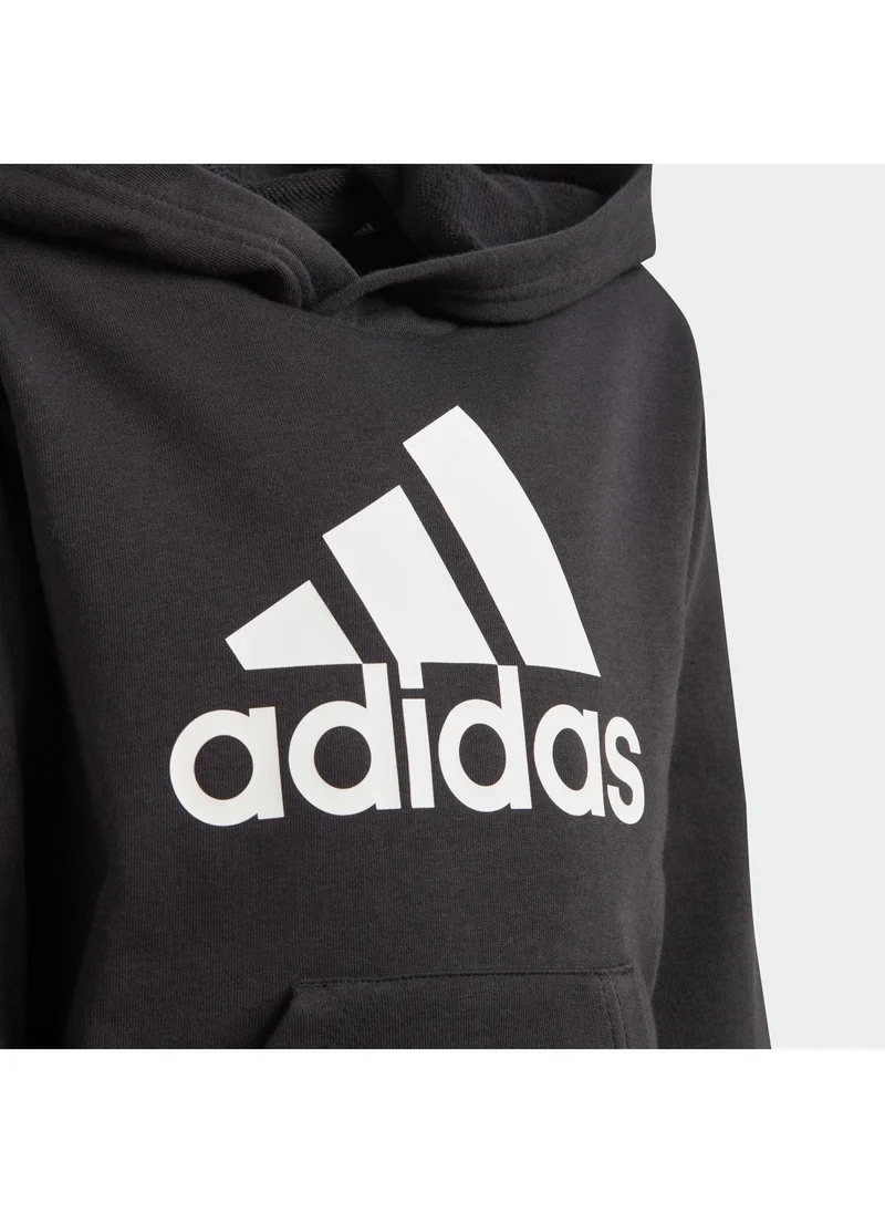adidas هودي أطفال بشعار كبير من نسيج التيري الفرنسي