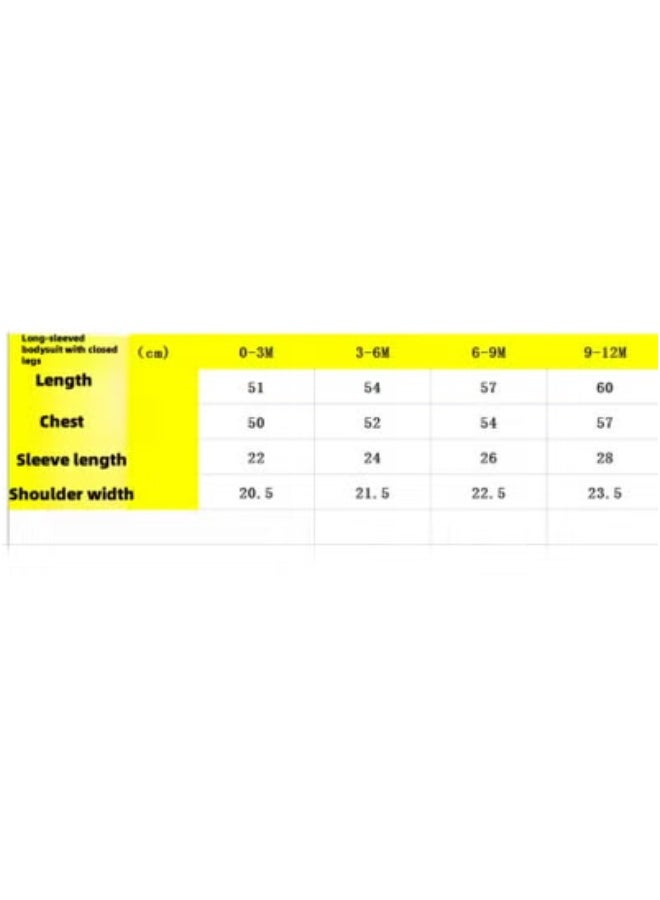RedMapleTEK Three-Piece Cotton-Footed Baby Crawling Suit Bodysuit - Image 2