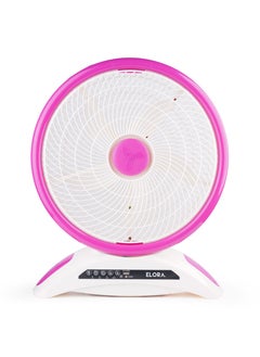 ELORA 14 Inch AC/DC Rechargeable Fan EL-RF-6340 - 20 Hours Fan & 40 Hours LED, 56 SMD 2-Side Lights, Remote Control, Adjustable Speed, Space-Saving Design  - Image 2