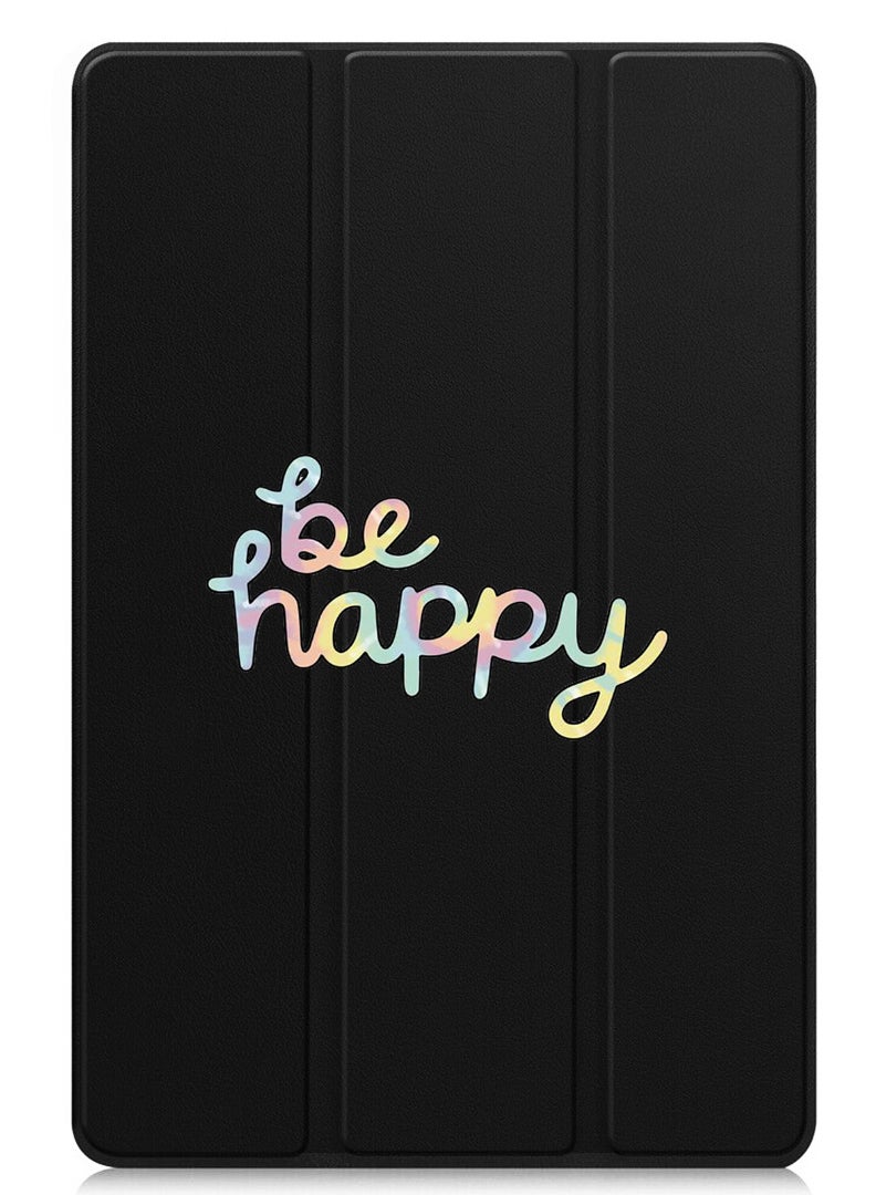 Theodor Protective Flip Case For Apple iPad Pro 11 (2024) With Trifold Stand Auto Wake Sleep Shockproof Cover Be Happy-01 - Image 1