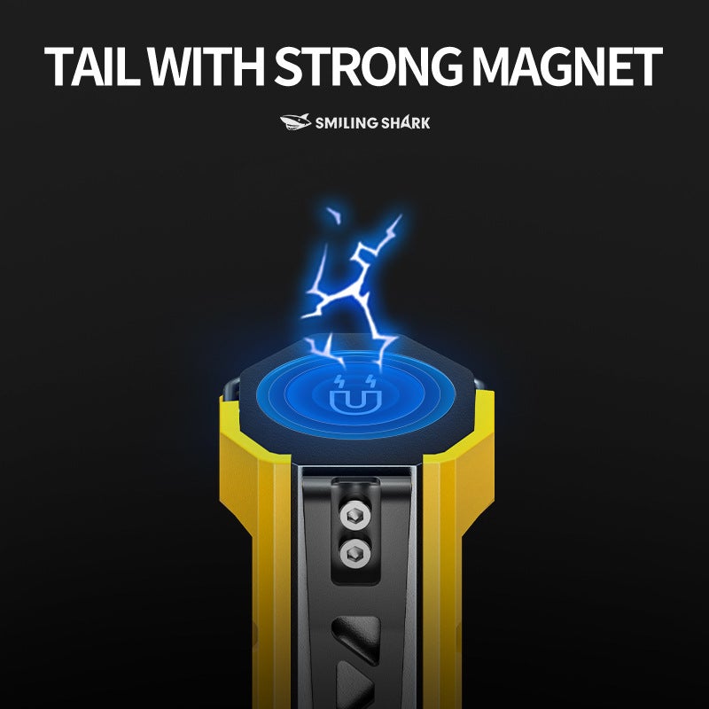 SMILING SHARK Multifunctional dual light magnetic work light with hook - Image 3