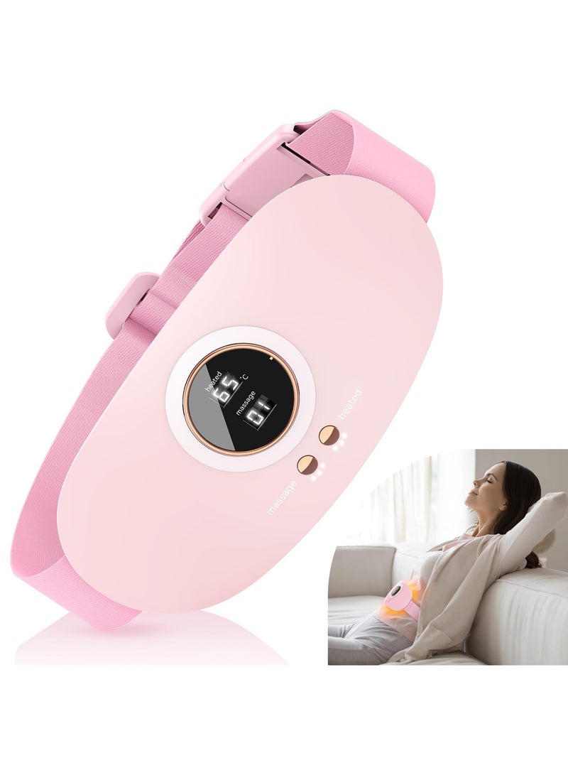 KASTWAVE Portable Cordless Heating Pad, Heating Pad for Cramps Pain Relief with 5 Heat Levels and 7 Massage Modes, Menstrual Heating Back or Belly Heating Pad, Ideal Gifts for Women, Girls - Image 1