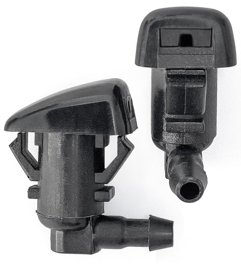 فوهات غسيل الزجاج الأمامي ClickFit المتوافقة مع فورد F250 F350 F450 2010-2016 فوكاس 2008-2011 إيدج موستانج لينكولن MKX 2007-2015 طقم 2