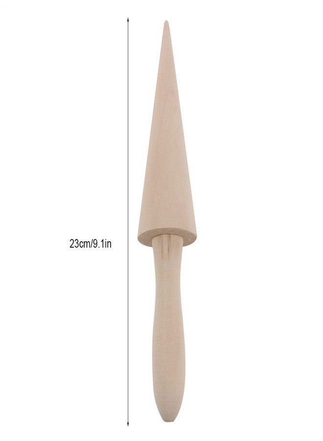 Moofey Ice Cream Cone Mold Reusable Wooden Krumkake Roller Cone Roller for Cooking Kitchen Tool Decorating Baking Accessory - Image 2