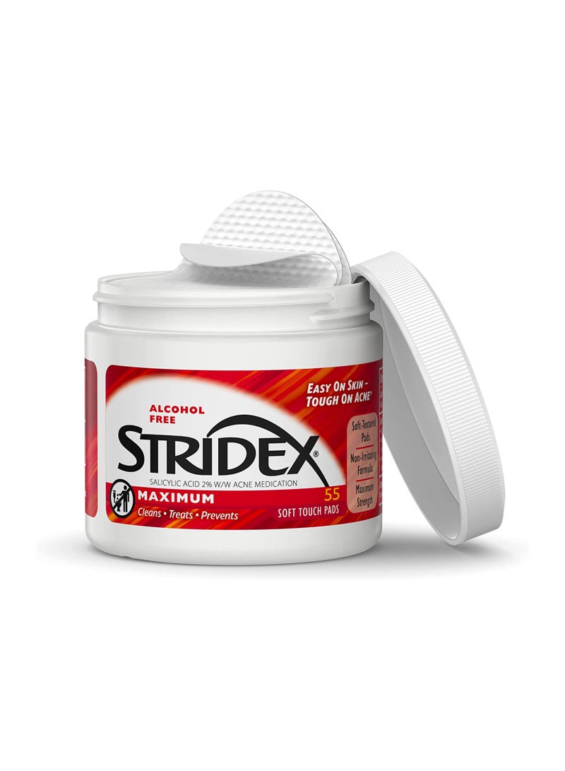 Stridex 55 -  Stridex Salicylic Acid 2% Acne  Soft Touch Pads - Image 5