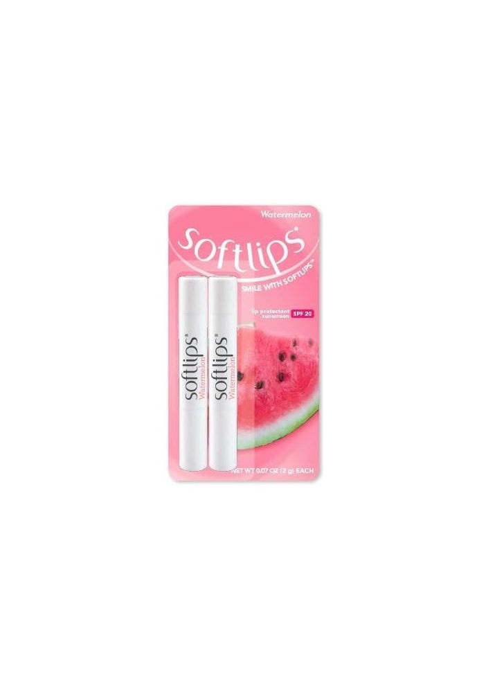 Softlips Softlips Watermelon Lip Protectant/Sunscreen 2 Count (Pack of 1) 