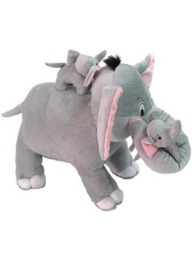 AVSHUB Soft Toy Elephant Stuffed Baby Elephant With Baby Plush Soft Toy For Kids Grey (40 Cm;15") - Image 4