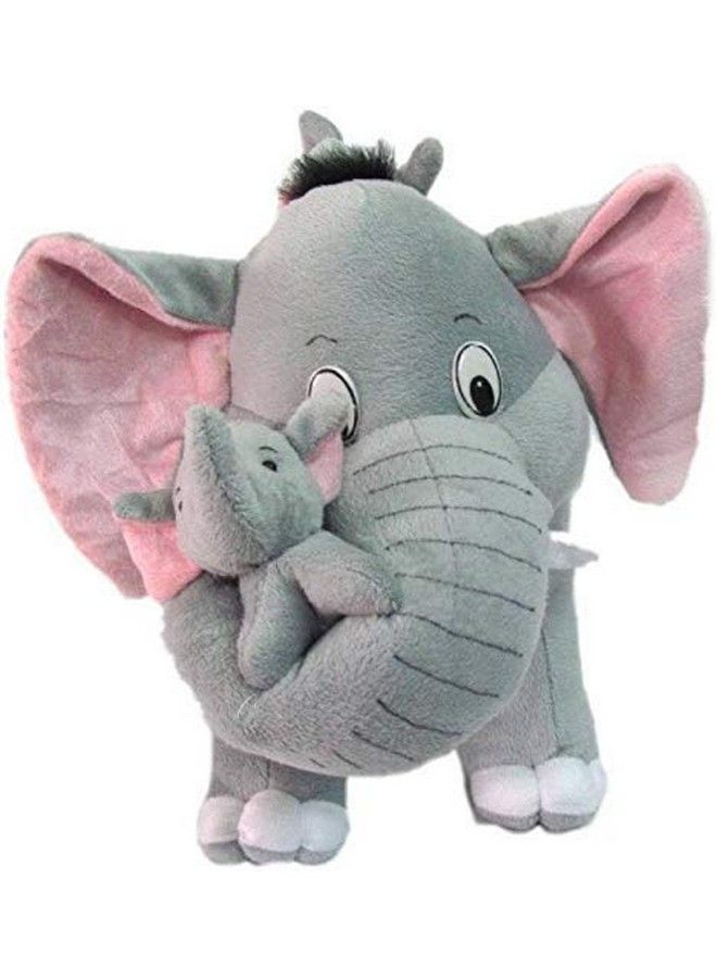AVSHUB Soft Toy Elephant Stuffed Baby Elephant With Baby Plush Soft Toy For Kids Grey (40 Cm;15") - Image 2
