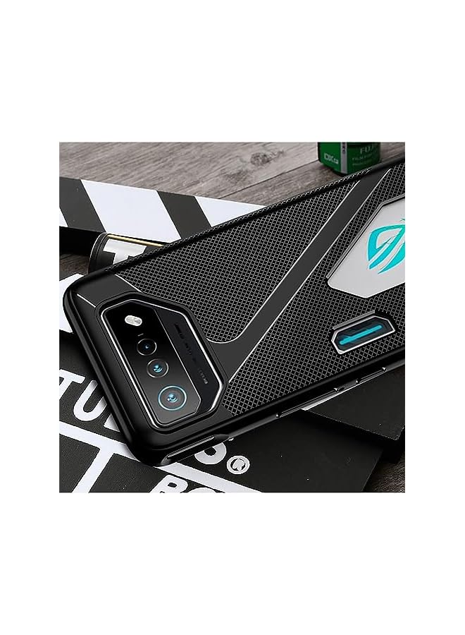 KASTWAVE Cover For Asus Rog Phone 7 Case Tpu Flexible Material Ultra Thin Cover Military Grade Shockproof Cover Anti Fingerprint Slim Fit Phone Case Stylish Phone Cover For Asus Rog Phone 7 Black - Image 4