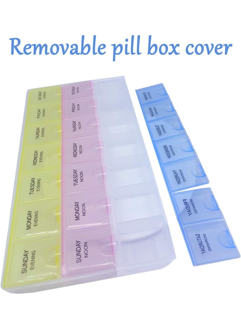 4 Section Weekly Organizer Storage Box 25x15 cm Portable Multi Compartment Case Daily Storage Solution Lightweight Durable Travel Home Organization Box Practical Container - Image 3