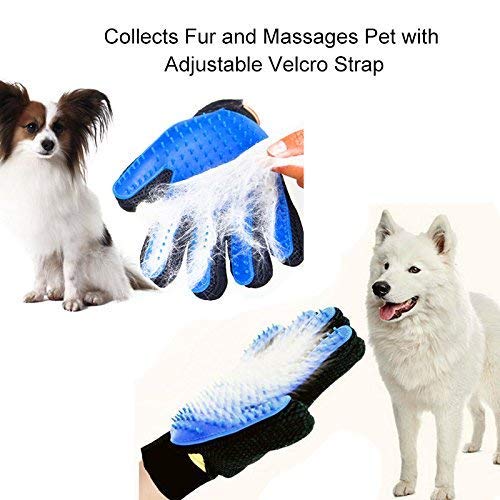 The DDS Store Slicker Brush Pet Grooming Glove for Dogs and Cats Shedding Small Medium Large Breeds Pet Hair Remover Glove-Massage Five Finger for Dog,... (Slicker and Glove) - Image 3