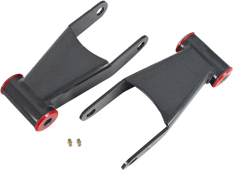 BST BSSP 2" Rear Leaf Spring Shackle Lowering Kit for 2011-2019 Chevy Silverado GMC Sierra 2500HD 3500HD - Image 1