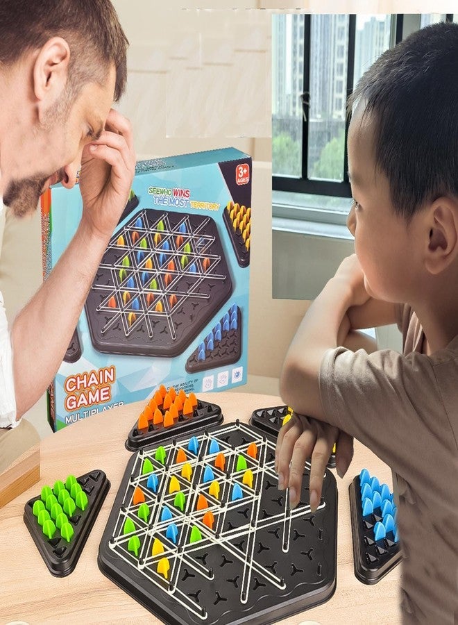 SELLFUN Triangle Chess Game, Geometric Chess Game, Board Games for Family Night, Family Games for Kids and Adults, 2 to 4 Players - Image 5