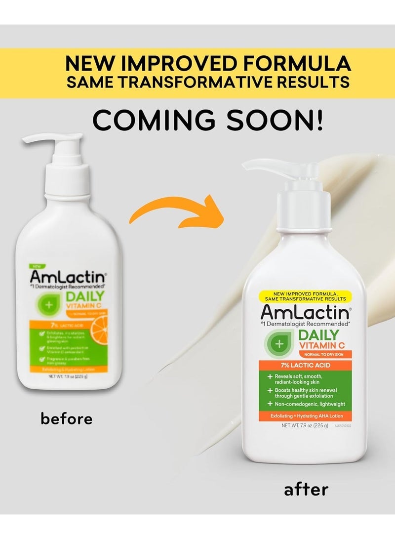AmLactin Daily Vitamin C, 7% Lactic Acid, 7.9 oz Packaging May Vary - Image 2