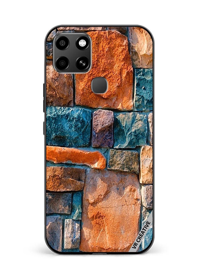 VR CREATIVE Protective Case Cover For Infinix Smart 6 Abstract Stone Design Multicolour - Image 1