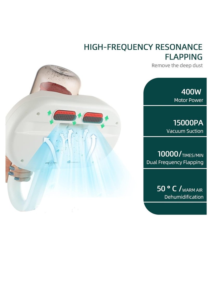 KASTWAVE Mattress Vacuum Cleaner, Handheld Bed Vacuum Machine with 15KPa Powerful Suction, Washable Filter, Dust Vacuum Cleaner for Bed Sofa Mattress Carpet Pillow  - Image 2
