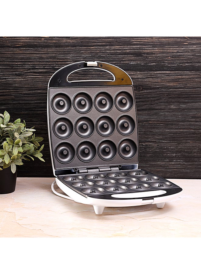 GEEPAS 12-Cavity Non-Stick Doughnut Maker 1100 W GDM3760 White - Image 4