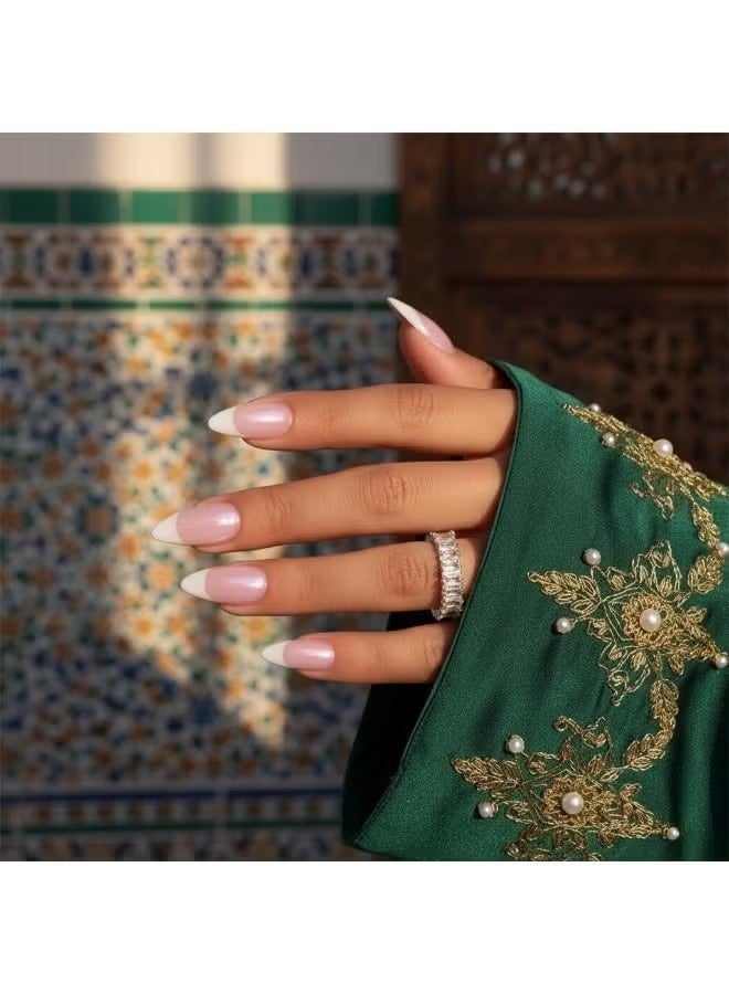 أظافر قصيرة قابلة للضغط: أظافر أكريليك صناعية، أظافر مزيفة لتناسب سلس - Image 2