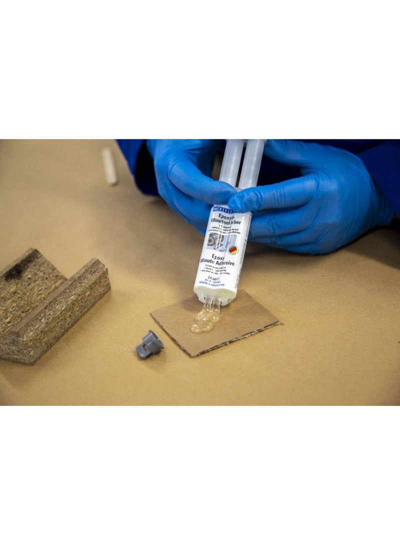 Weicon Epoxy Minute Adhesive 24 ml, clear 2 Components Adhesive for Metal, Wood, Stone, Plastic,Glass and Ceramic GRP - Image 2