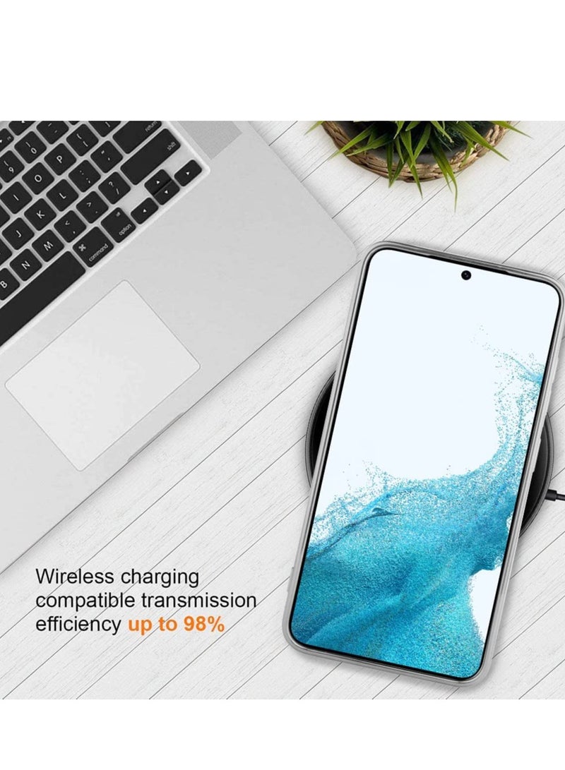 Magnetic Clear Case for Galaxy S23 Case,Compatible with MagSafe, Love Heart Design Electroplated Case Soft TPU Shockproof Full Camera Lens Protective Case for Samsung Galaxy S23 - Image 5