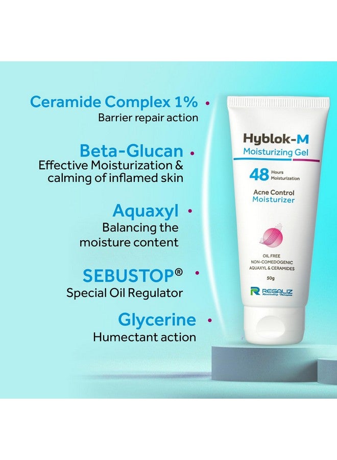 Regaliz Hyblok Acne Control Kit | Moisturzing Gel & Sunscreen Gel - Image 4