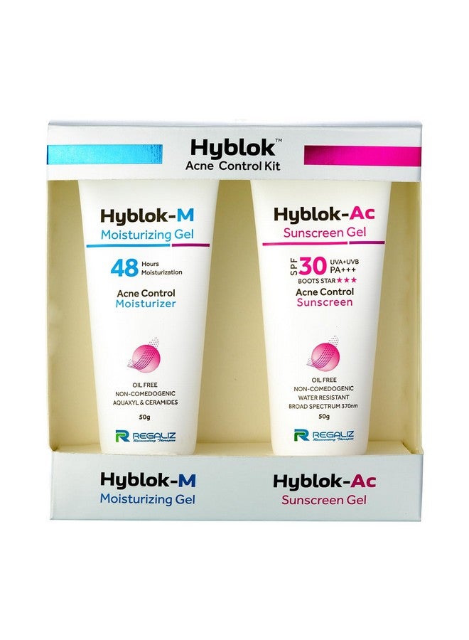 Regaliz Hyblok Acne Control Kit | Moisturzing Gel & Sunscreen Gel - Image 1