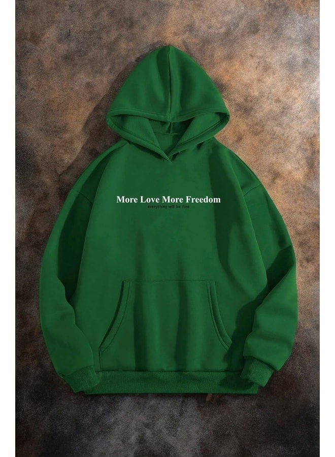 uyguntarz More Love Printed Oversize Sweatshirt. - Image 1
