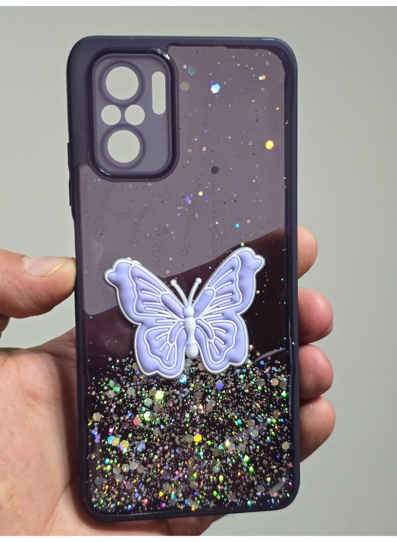 Butterfly Print Back Cover Compatible With Phone Xiaomi Redmi Note 10 - Image 1