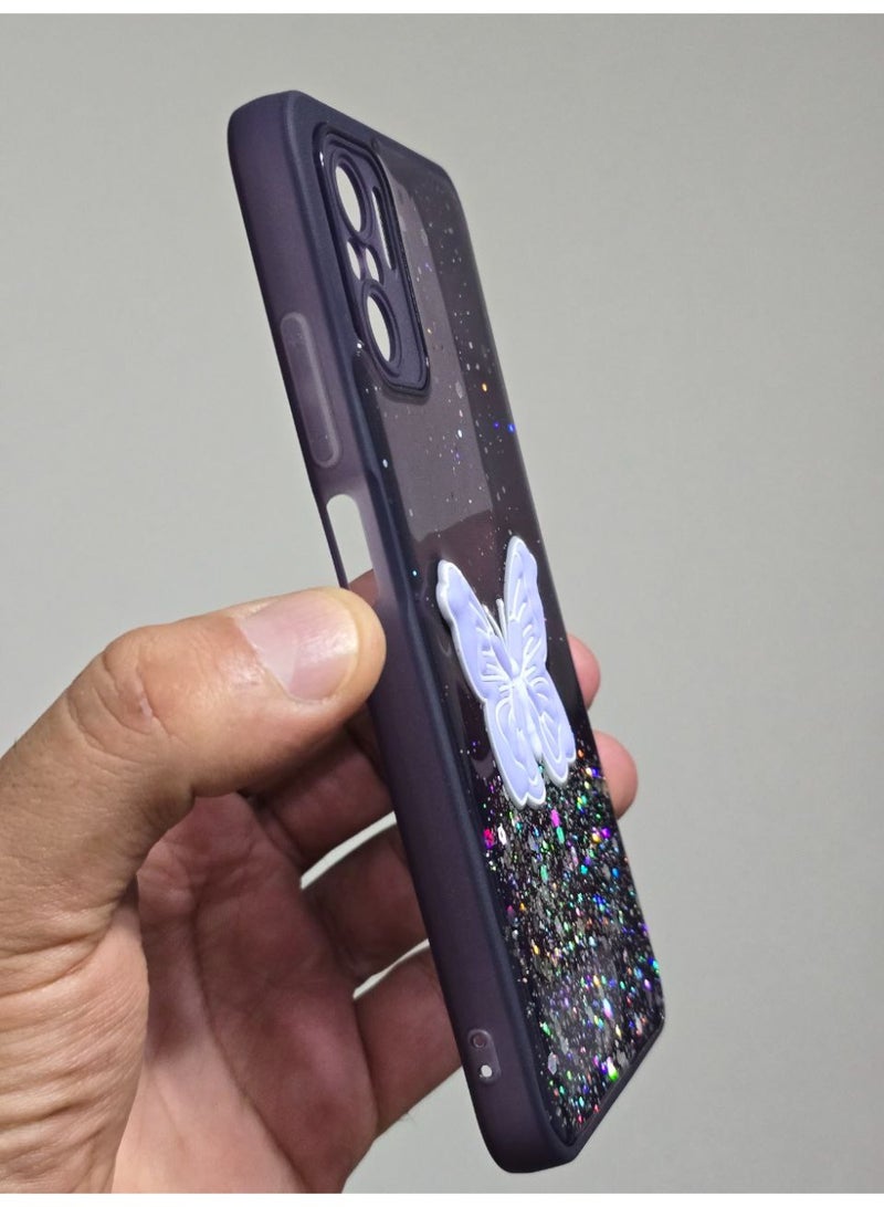 Butterfly Print Back Cover Compatible With Phone Xiaomi Redmi Note 10 - Image 2