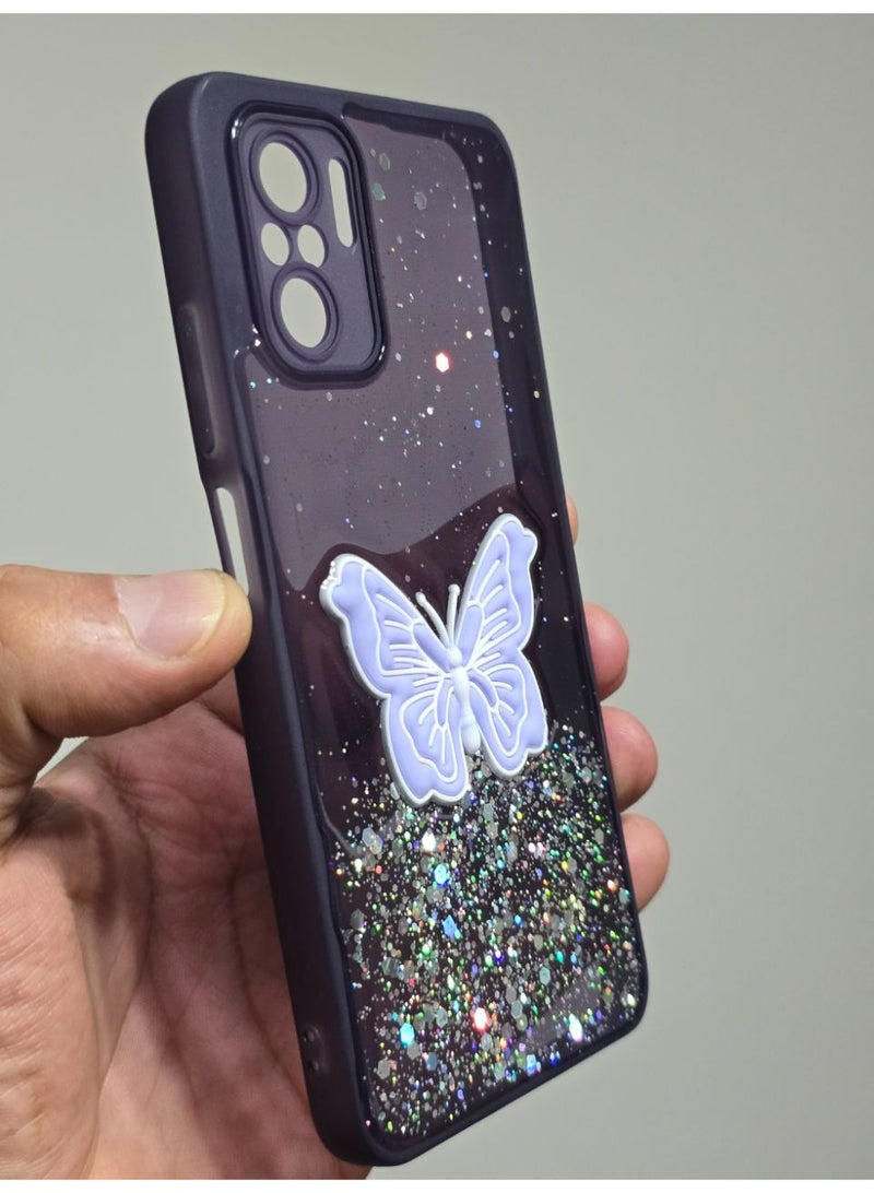 Butterfly Print Back Cover Compatible With Phone Xiaomi Redmi Note 10 - Image 3