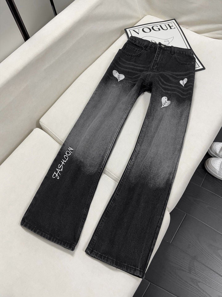 Unisex Classic Denim Jeans Loose Fit Daily Outdoor Wear - Image 1