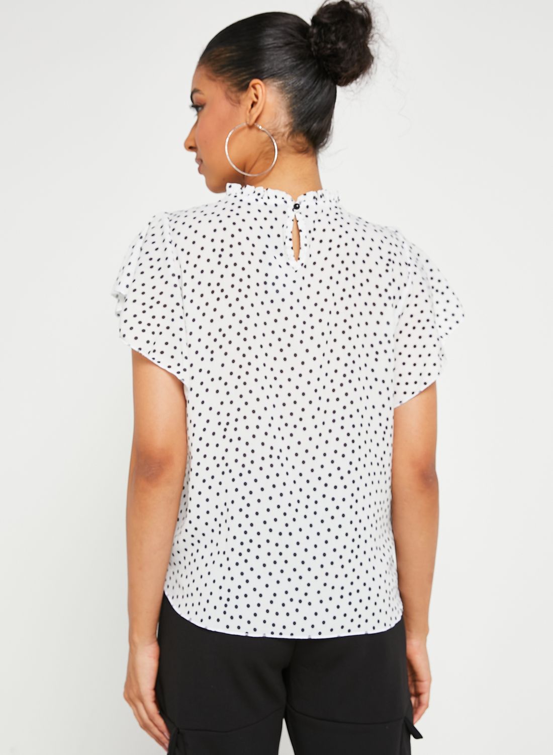 boohoo polka dot top
