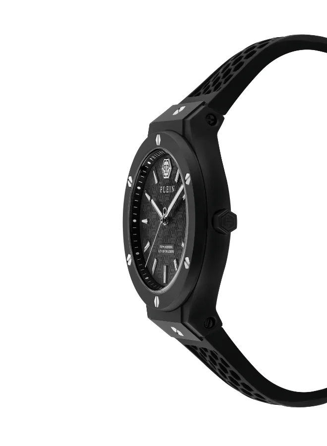 Philipp Plein Plein Underdog 44mm Quartz Men's Watch with Silicone Strap
