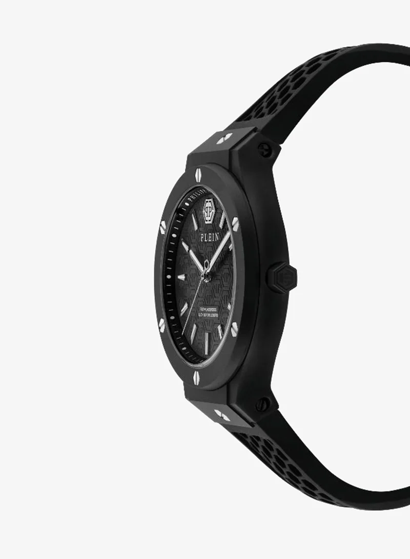 Philipp Plein Plein Underdog 44mm Quartz Men's Watch with Silicone Strap