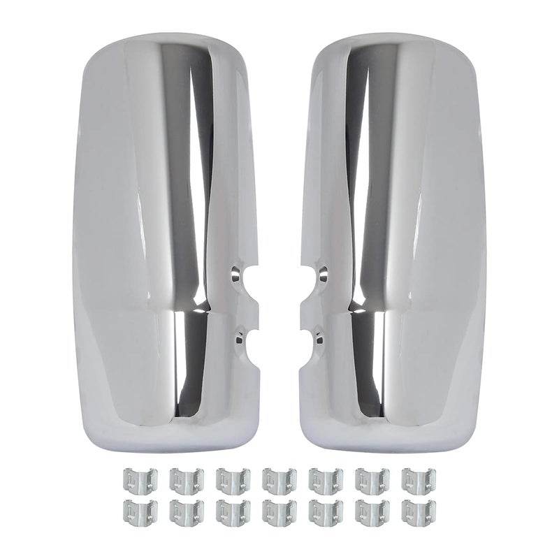 CPOWACE Door Mirror Covers Left Driver SideRight Passenger Side for Kenworth T680 T880 Chrome