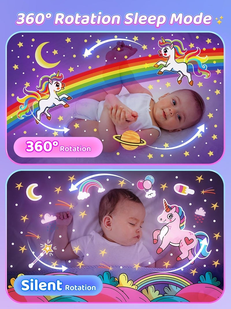 Dwiza Enterprise Rotating Cabin Star Projector Night Light with Bluetooth & Remote | 7 Lights & 6 Themes and 8 Sounds | 360° Rotation USB Rechargeable Projector Lamp for Kids Baby Room Décor - Image 3