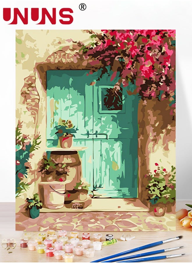 UNUNS - Paint by Number For Adults,Beginner Canvas Painting by Numbers Kits With Framed,Brushes And Acrylic Paint,40x50cm - Image 1