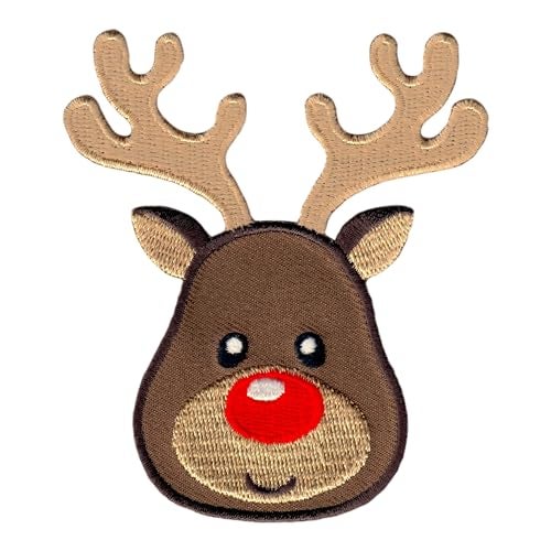 PatchMommy Reindeer Patch Christmas, Iron On/Sew On - Appliques for Kids Children - Image 5