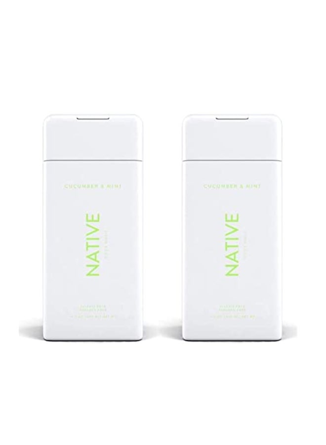 Native Cucumber and Mint Body Wash 115 oz Bottles x2 - Image 1