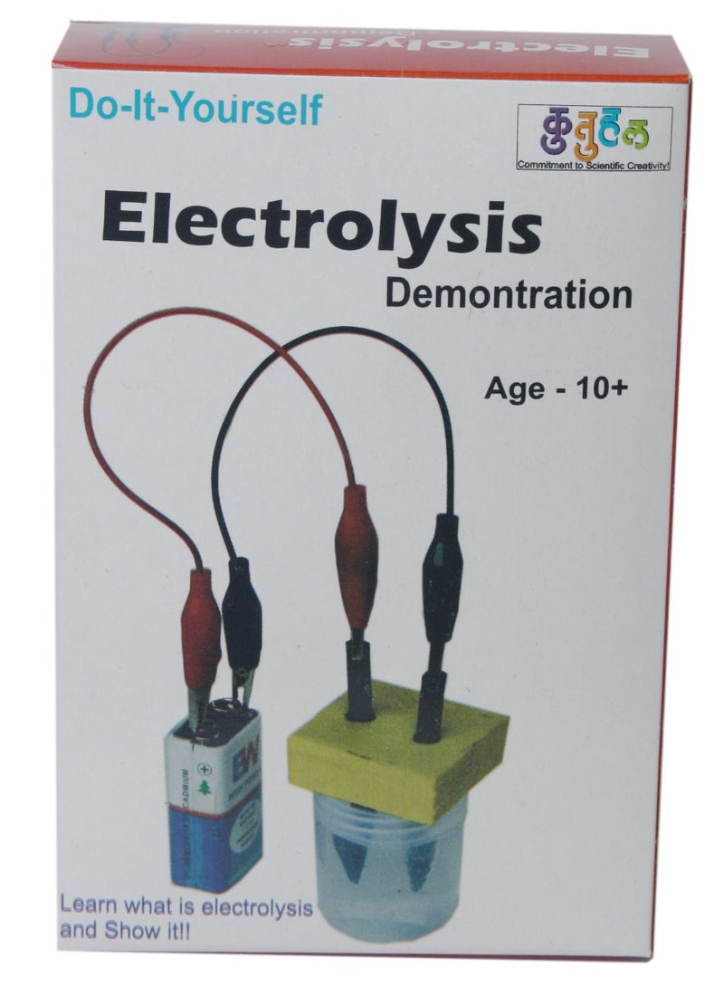 kutuhal electrolysis of water demonstration kit. do-it-yourself experiment kit. chemistry school project- Multi color - Image 5